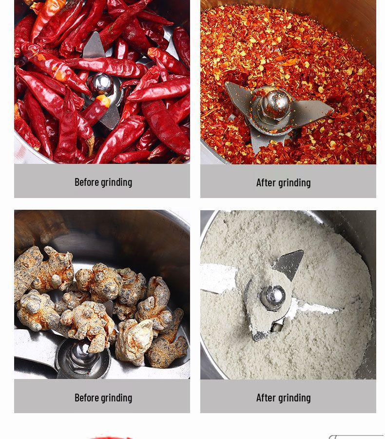 Stainless Steel Multi-Functional Electric Grain & Cereal Crusher Machine