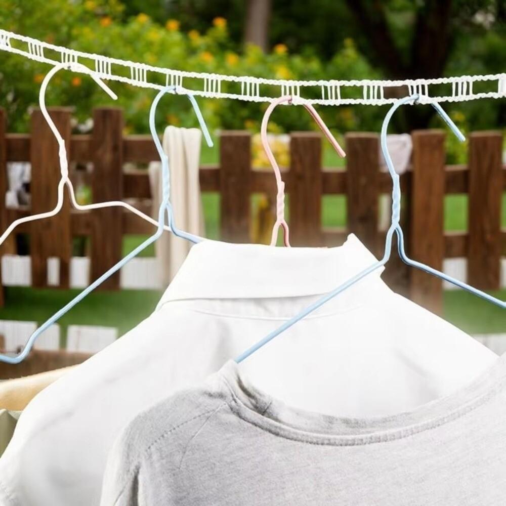 Adjustable Length Portable Clothesline With Hooks Rope Design Windproof Clothesline Camping Hanger Adjustable Clothesline Travel