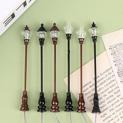 Dollhouse Street Light Model Train Lamps Post Street Lamps Post 1 Mini Dollhouse Street Light Model Ornament
