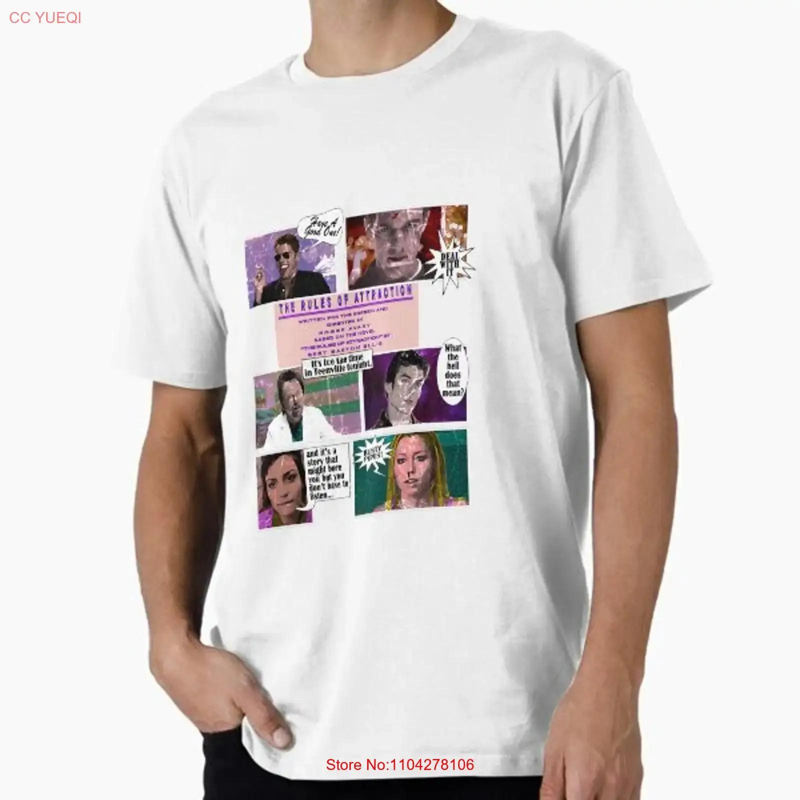 

Rules of Attraction Premium Made in USA Mens T Shirt S to 5XL vintage Washed homme Unisex Soft streetwear Slightly Breathable 5XL різнокольоровий