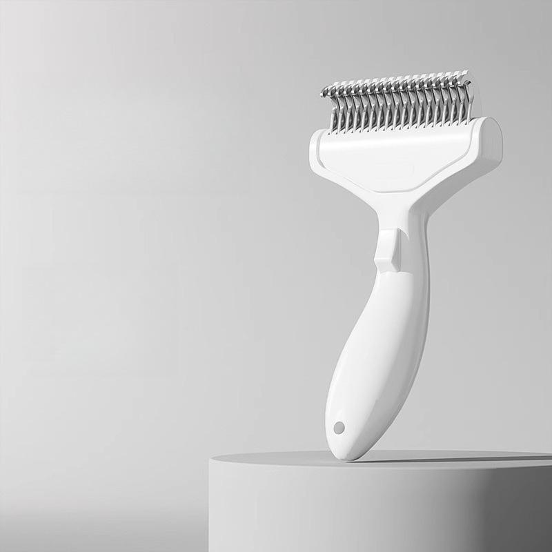 

Pet Dematting Comb For Cat Special Deshedding Brush For Dog Thinning Brush Stainless Steel Cat Hair Cleaning Brush Grooming Tool