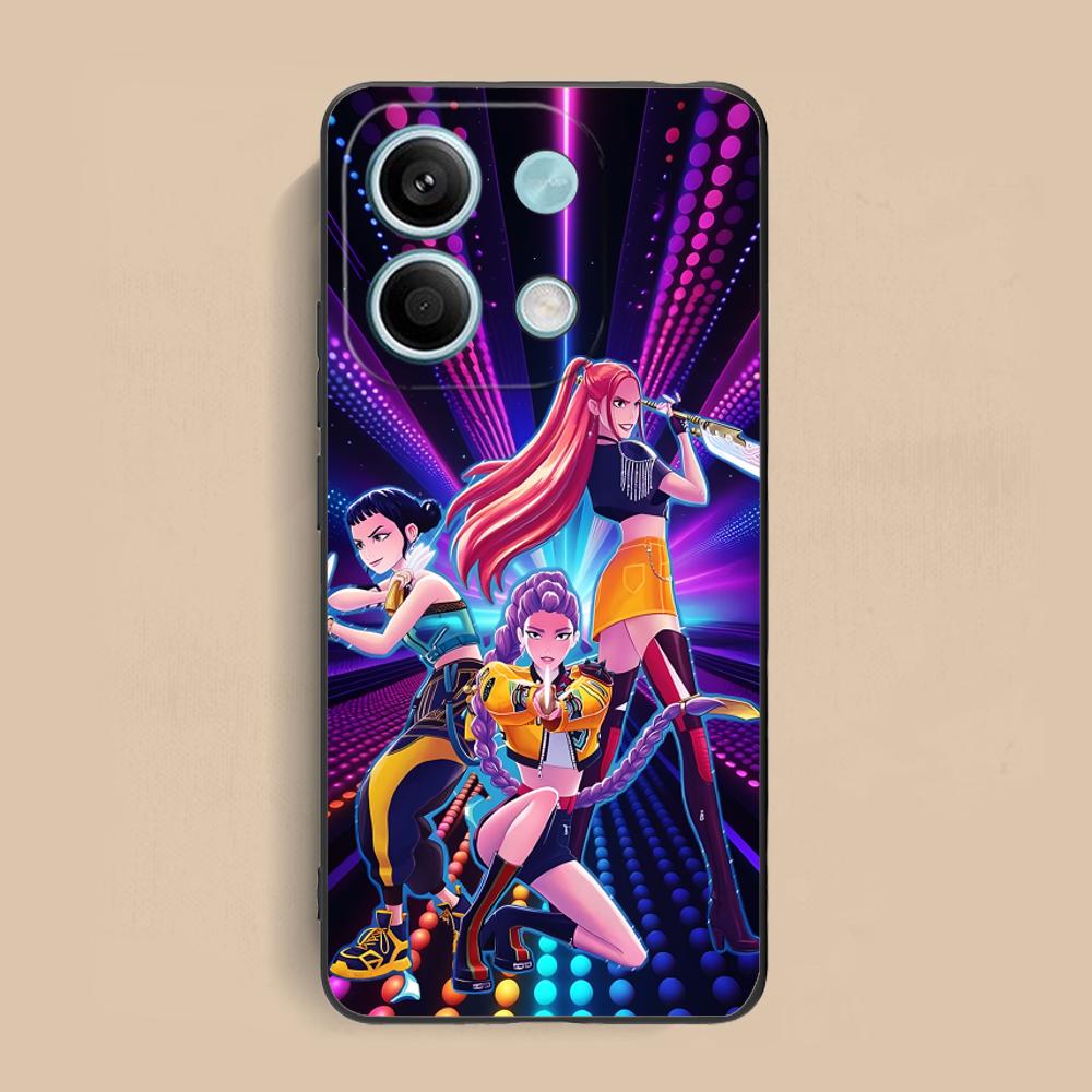 KPOP Hunter Girls Phone Case for Xiaomi Redmi Note 14 13 12 11 S Pro Plus 4G 5G Colour Printing Protective Luxury Pretty Cover