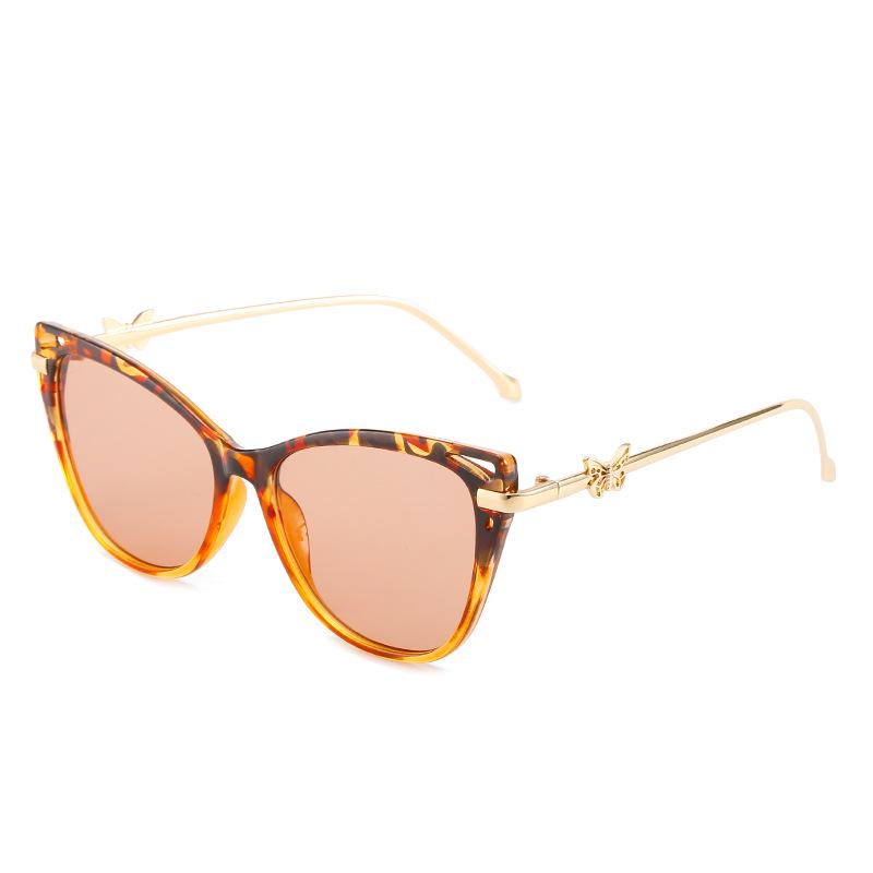 Óculos de Sol Femininos Cat Eye Borboleta Primavera 2022 - Armação de Metal Tendência, Estilo INS