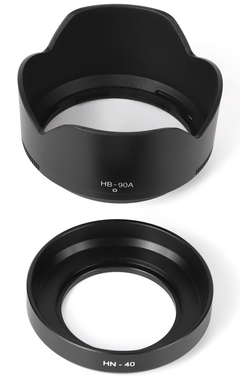 

Compatible Lens Hood for Nikon Z50 Mirrorless SLR Camera Lens Hood VOW&ZON (2-Piece Set HN-40 + HB-90A, Black) чорний