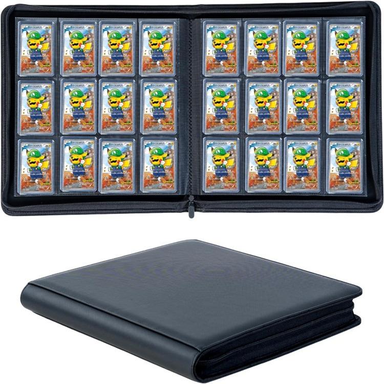 Large 1024 Hold TCG Card Binder 12/16 Pocket Zippered Waterproof for Pokemon YuGiOh Magic Cards Anime Game Card Collection Album