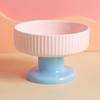 Cute Pet High Footed Cup Bowl Creative Pet Drinking Feeder Anti Knock Cat Bowl  Neck Protection