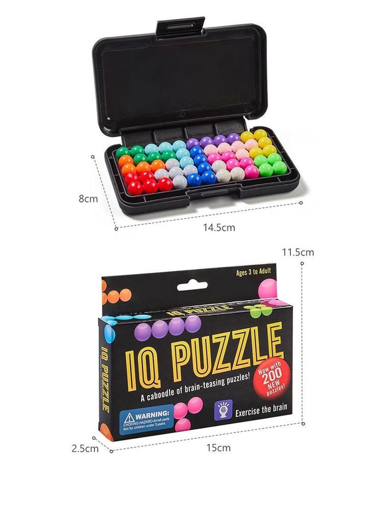 Smart Beads Pyramid Puzzle for Kids - Enhances Logical Thinking