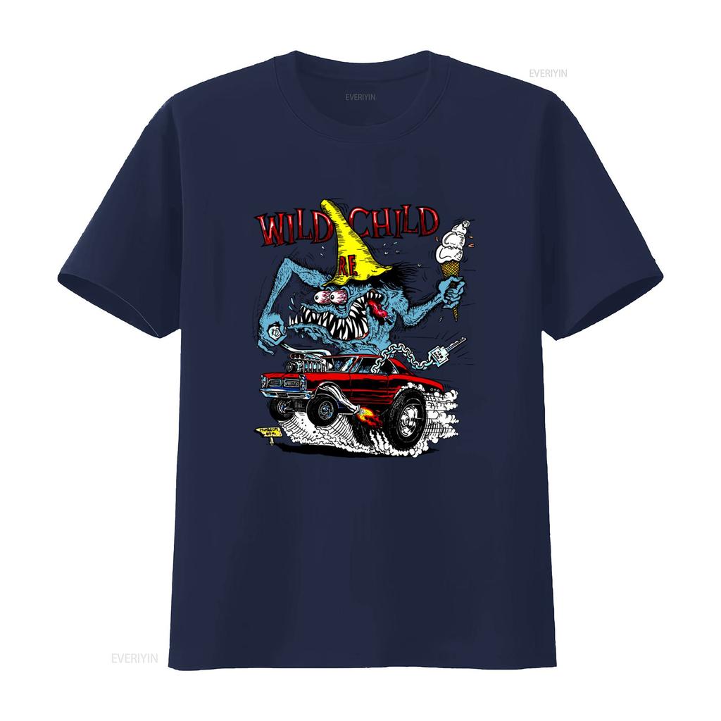 Ed Big Daddy Roth Rat Fink Hot Rod Wild Child T Shirt for S 5XL US Fanmade Grey vintage Washed Comfortable streetwear