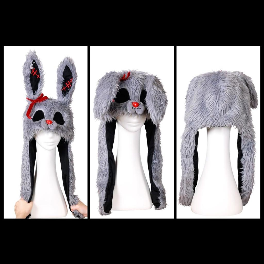 Clearstone Flapping Horror Gray Hat, Cosplay, Halloween, Rabbit, Unisex,