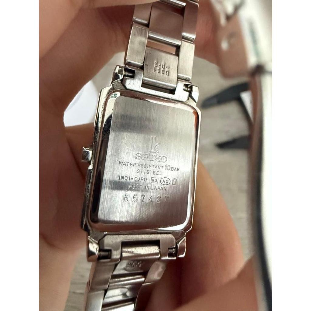 Used SEIKO LUKIA Women's Watch Square Pink Shell