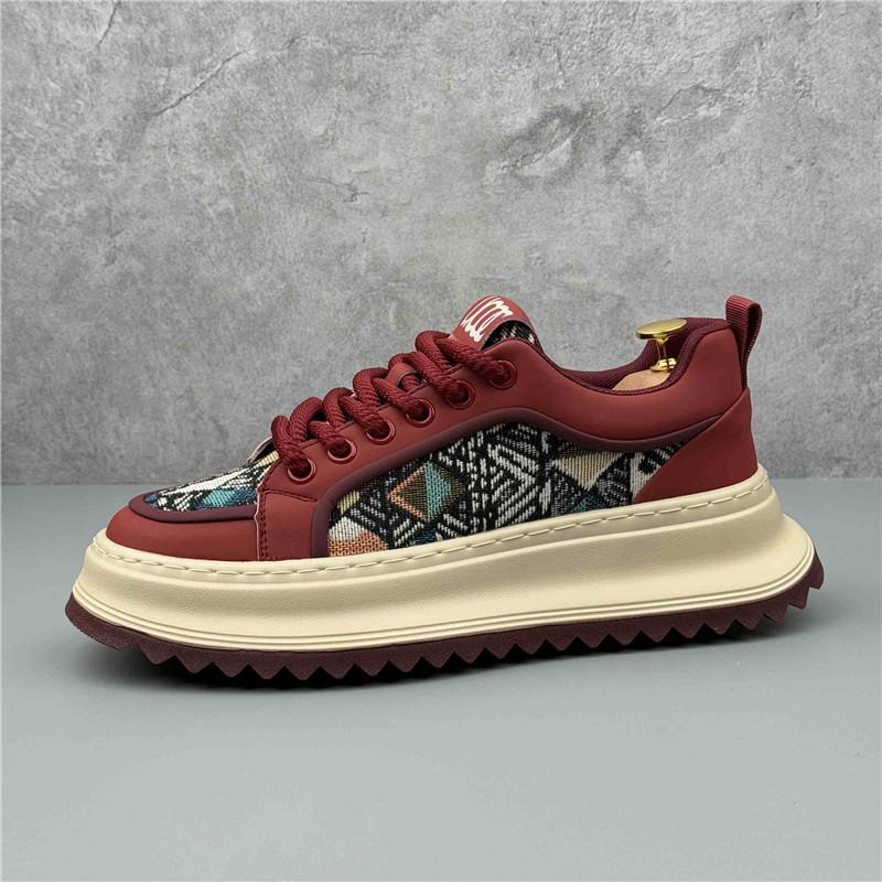 Neue Designer Herren Mixed Patchwork All Match Dicke Sohle Causal Schuhe Flats Mokassins Herren Walking Sneakers Zapatos Hombre