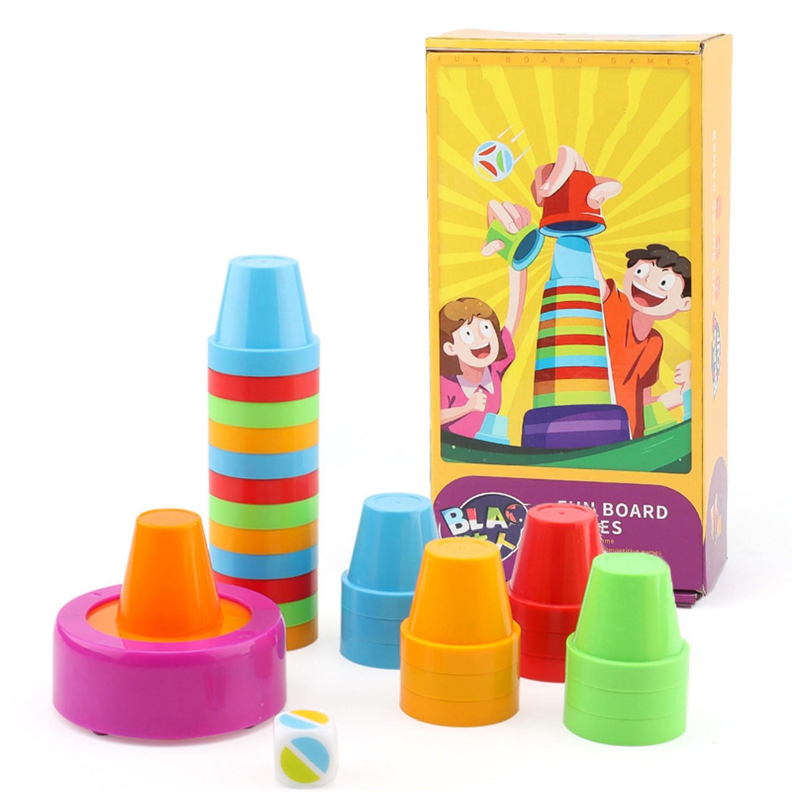 

Мастер укладки стаканов Пазл Раннее образование Соревнование Концентрация Тренировка мозга Настольная игра Цветные стаканы для укладки Детские игрушки One Size