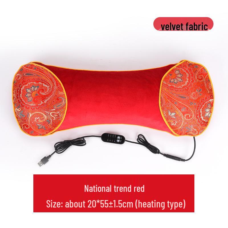 Heated Wormwood Cervical Pillow for Neck Protection and Comfort