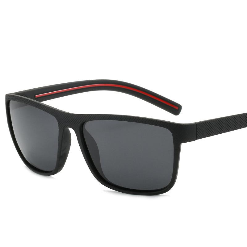 

Classic Fashion Polarized Stylish Sunglasses Pair Men Women Square Frame Sun Glasses Male Sport Goggle UV400 Gafas De Sol black red