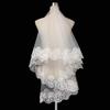 Lace Embroidery Edge Tulle Bride Veils 1 Layer Wedding Veil New Women's Tulle