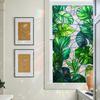 Window Privacy Film Stained Glass Floral Decorative Window Clings Colorful UV Blocking Static Glass Decals for Bedroom Living Room