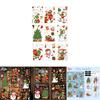 Grinch Christmas Static Cling Snowflake Stickers Set For Holiday Decor With Pvc Material
