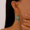 Pearl Flower Shape Bohemian Turquoise Earrings Bohemia Style Earrings Pendant  Summer Party