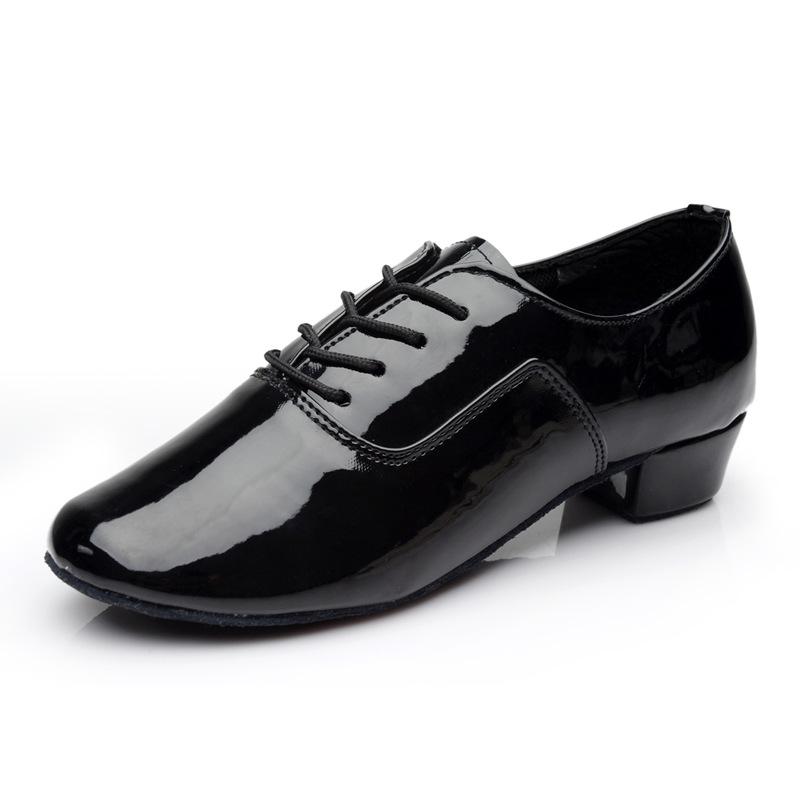 Echtes Leder Erwachsenen Stepptanzschuhe Herren Damen Kicked Shoes Sportsleder Weiche Sohle Hochschlagfeste Aluminiumplatte Schwarzer Schuh 39 black