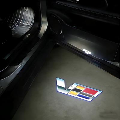 LED Projector Car Door Welcome Shadow Light Lamp for SRX XT4 XT5 XT6 ATS XTS CTS CT6 2018 2019 2020 2021-2023 2024 2025