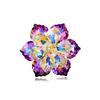 Hand-Woven Multi-Faceted Color-Changing Snowflake Flower Brooch for Suits - Unisex