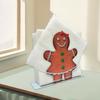 Eisen Lebkuchenmann Serviettenhalter Feiertagsmotiv Eisen Serviettenständer Papierhandtuch Aufbewahrungshalter