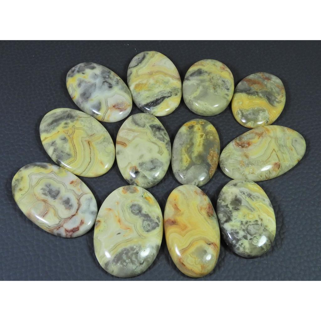 366Cts. Natural Australian Crazy Lace Agate Oval Cabochon Gemstone 12Pcs Lot C-1190