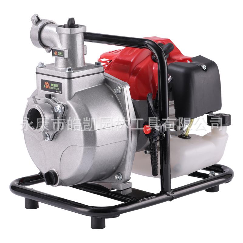 Dual Gasoline Engine Water Pump for Irrigation - High Flow, Self-Priming, Small, High Head