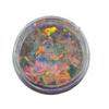 Yun Jin Halb-Irisierendes Opal-Nagelkunstpulver: Hochglänzende DIY Glitzer Pailletten.