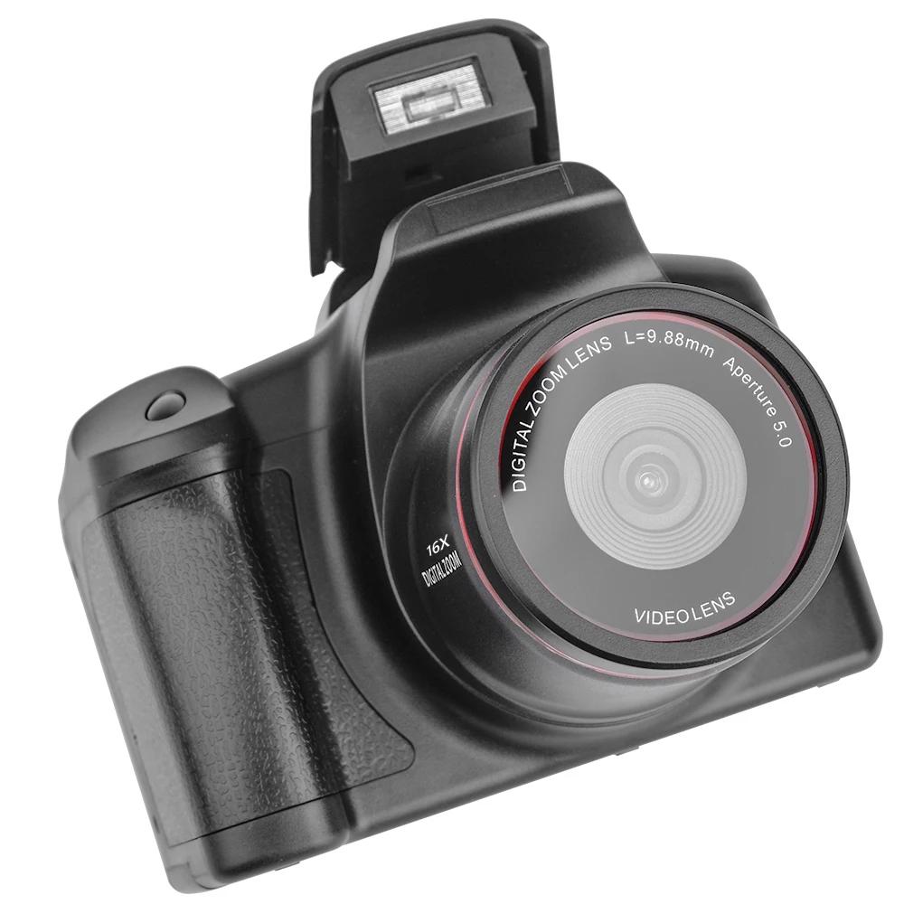 1080P 16MP Digital Mini Camera Wide-Angle Lens 16X Zoom Vlogging Camera with 2.4 Inch LCD Screen Video Recorder for Photography
