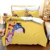 Winnie the pooh Fashion Bedding Set 3D Printing Home Decoration Pillowcase Cute Bear Quilt Cover Gift To Family and Friends