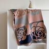 Camellia cashmere scarf women's winter senior sense versatile thickened warm scarf air conditioner shawl
