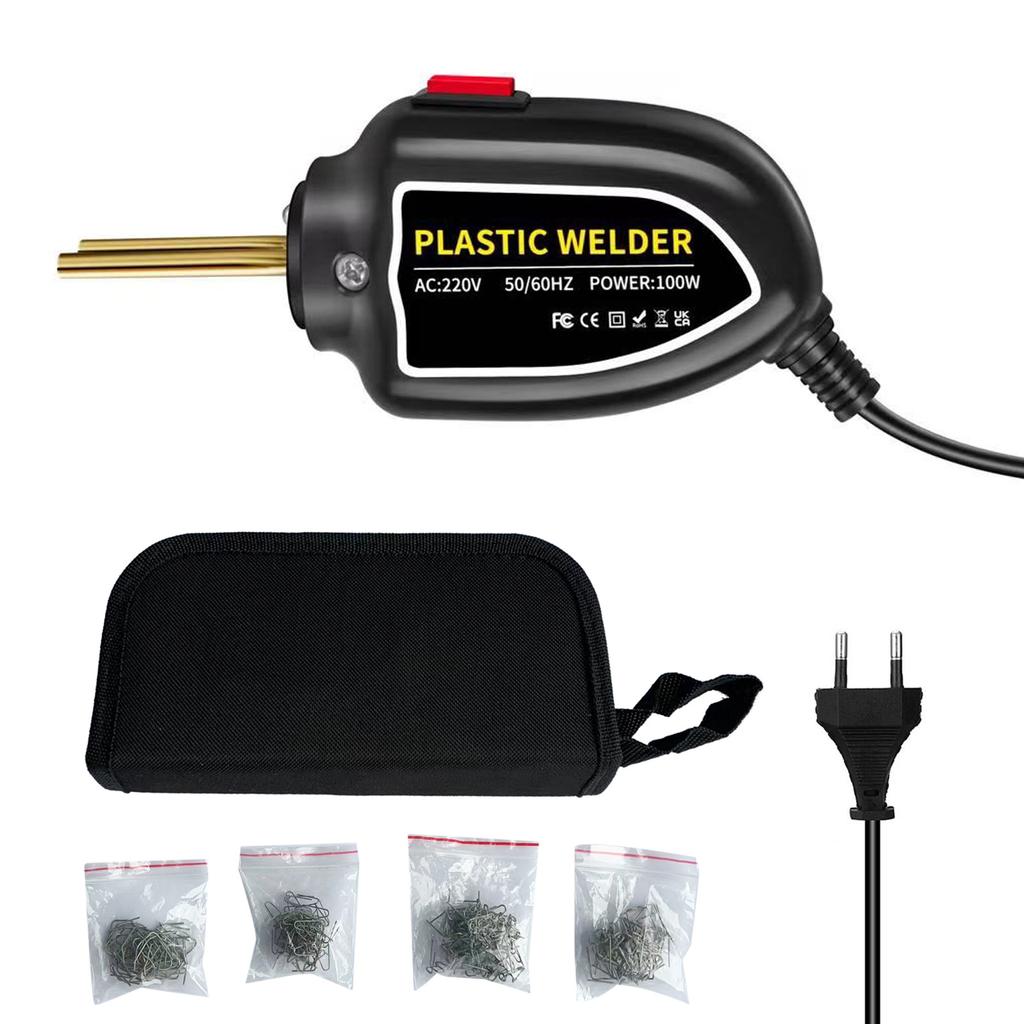 100W Plastic Welding Mini Hot Stapler Plastic Welding Plastic Welder Gun Kit for Car Bumper Repair Tools
