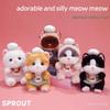 Calico Cat Plush Doll Keychain - Cute & Comforting Birthday Gift