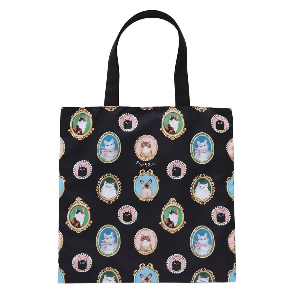 Paul Joe Eco Bag Museum Collection Cameo Art Paul Joe Cat Motif [PAUL&JOE ACCESSOIRES] & Bag/My (Black Women's & 001118-0003-01