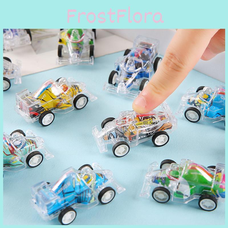 Simulation Mini Inertial Transparent Double Layer Graffiti Car Children Toy For Toddler Play