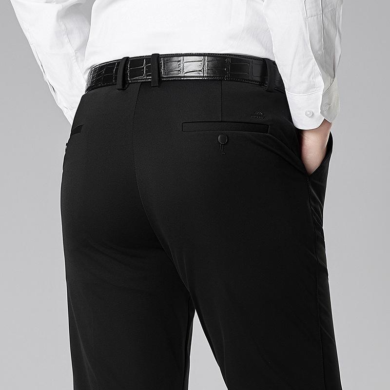 Frühling/Sommer 2026 Herren Eis Seide Locker Gerade Bein Lässig Business Hose