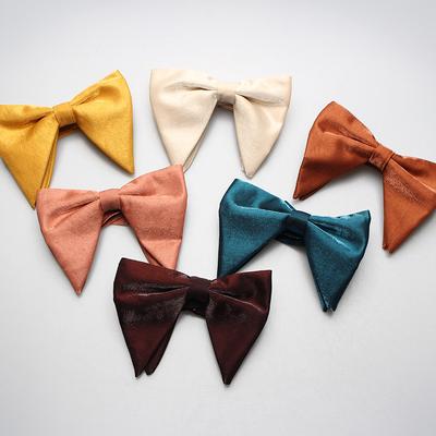 Men'S Trendy Solid Color Bright Silk Bow, Photo Studio Shooting, Wedding Officiant, Master Of Ceremonies, Suit Accessories