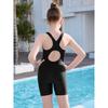CHARMLEAKS Girls One Piece Swimsuit Size 7-16 Boyleg Athletic Bathing Suit Racerback Training Swimwear
