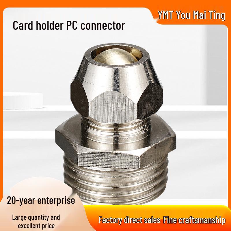 

Ferrule Straight Connector for Copper, Oil, and Steel Tubes: PC6-01, 8-02, 10-03, 12-04 Threaded Models PC4-M5