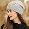 Women Winter Hat Fashion Decorate Beanie Hat Warm Winter Cap For Female Casual Streetwear Knitted Hat