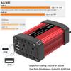 300W Car Power Inverter 12V to 220V Voltage Converter Portable Charger for Phone/Speaker/Camera, European Standard
