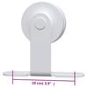 Vidaxl Sliding Door Mounting System, 183 Cm, Steel, White