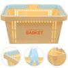 1pcs Plastic Storage Basket With Handles Multifunctional Household Organizer For Fruits Vegetables Snacks Toiletries Sundries