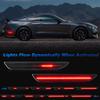 LED Side Marker Lights Compatible with 2015- Mustang S550 GT, Rear Dynamic Startup Side Markers, Rear Fender Markers Lamps Assembly, Smoked Len Red
