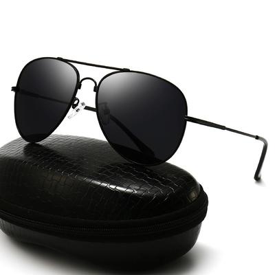 Pilot Glasses Men'S Polarized Sunglasses Color-Changing Sunglasses Fishing Memory Frame Toad Glasses 5056