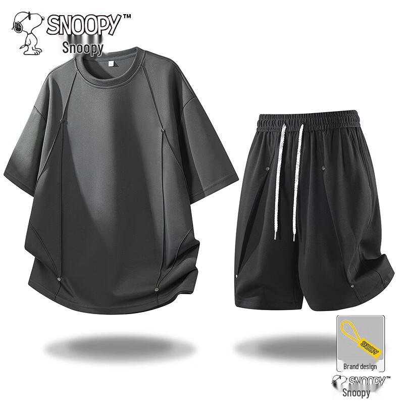 Snoopy Men s Summer T-Shirt  Shorts Set XL