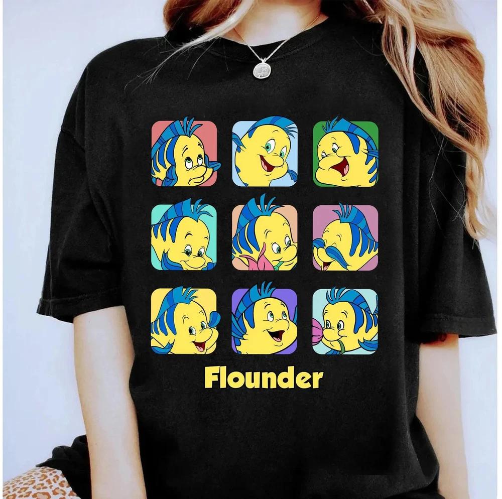 Flounder Moods TShirt The Little Mermaid S