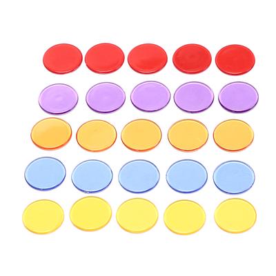 50Pcs 1.5Cm Count Bingo Chips Markers For Bingo Game Plastic Poker Chips