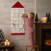 Látkový vánoční adventní kalendář s kapsami Přírodní závěsná úložná taška Opakovaně použitelná Domácí festivalové dekorace pro výzdobu domova